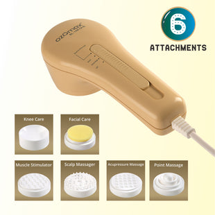 DEEP HEAT MASSAGE APPARATUS <br> With 6 Attachments - Ozomax