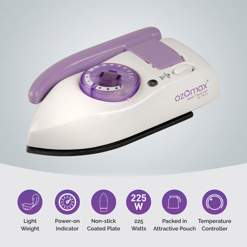 SLEEK FOLDABLE TRAVEL IRON - Ozomax