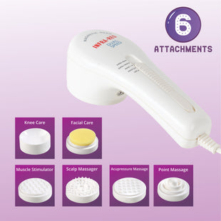 DUAL SPEED INFRARED MASSAGE APPARATUS <br> With 6 Attachments - Ozomax