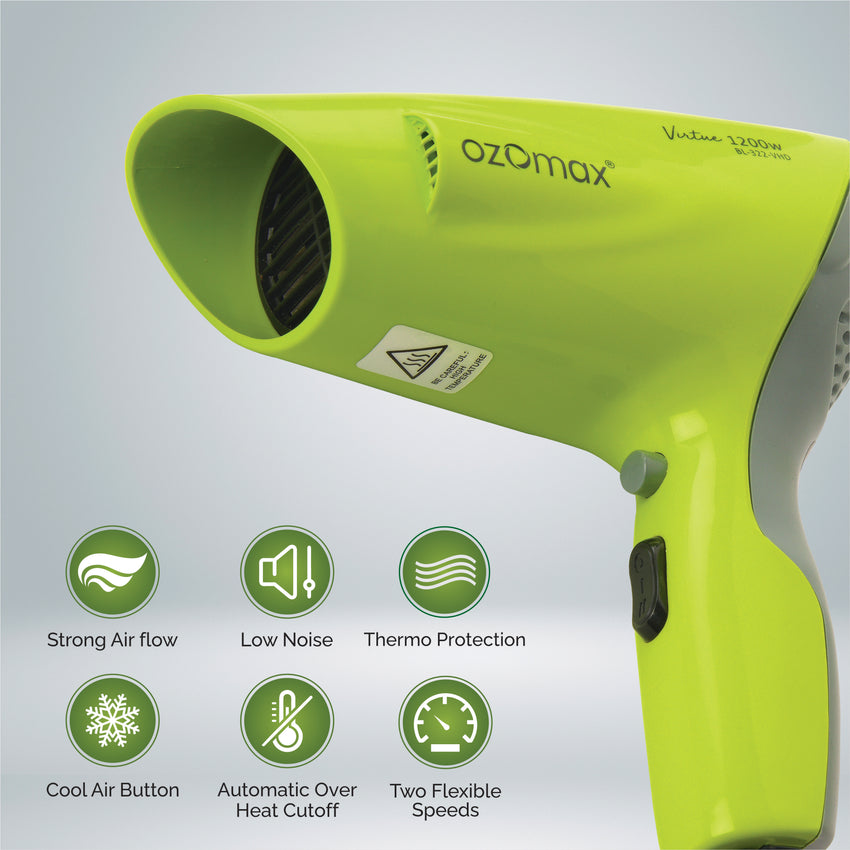 VIRTUE HAIR DRYER 1200 WATT
