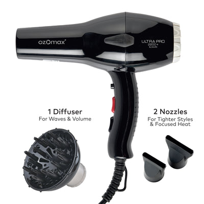 ULTRA PRO HAIR DRYER br2200 Watt - Ozomax