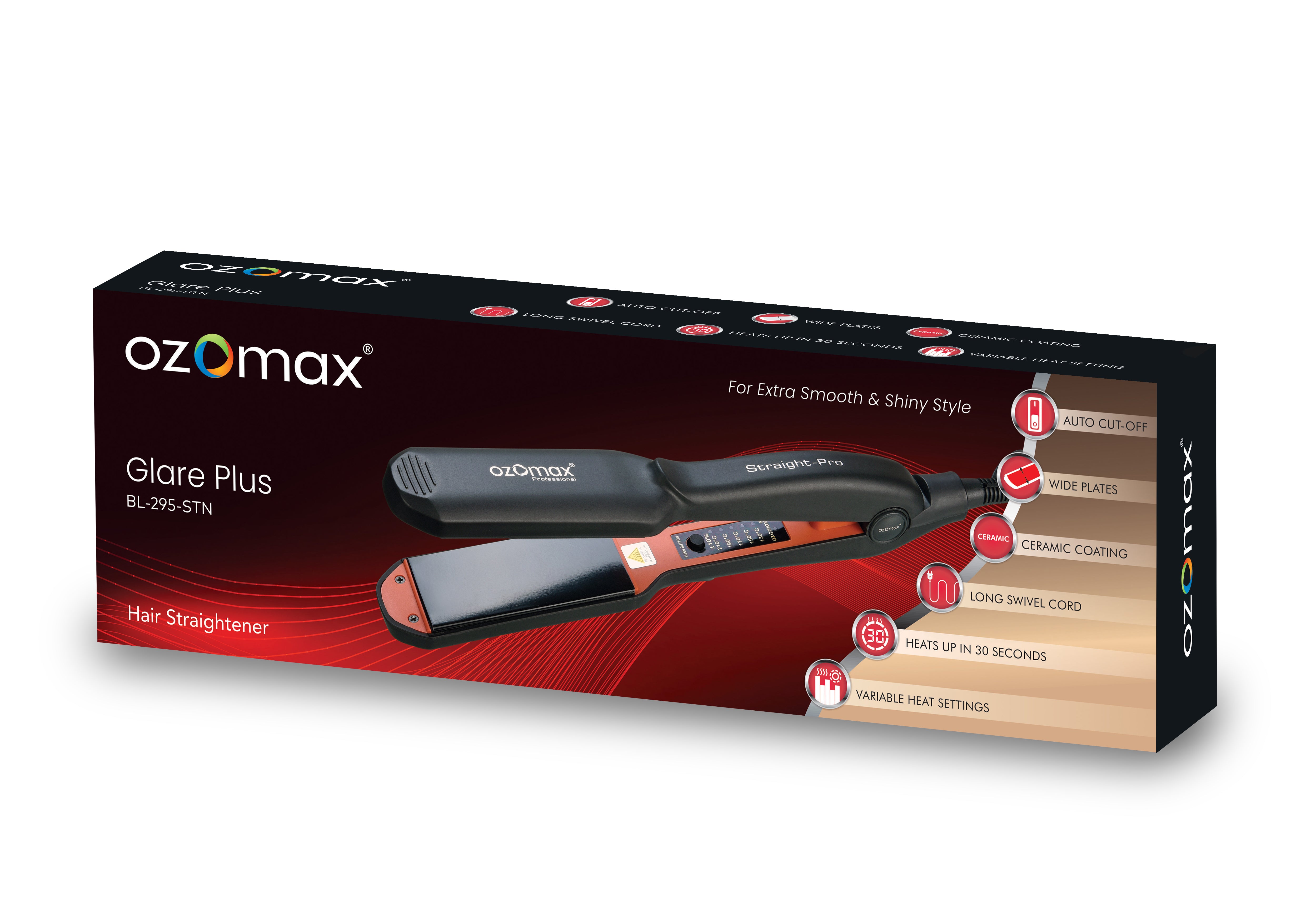 GLARE PLUS HAIR STRAIGHTENER – Ozomax