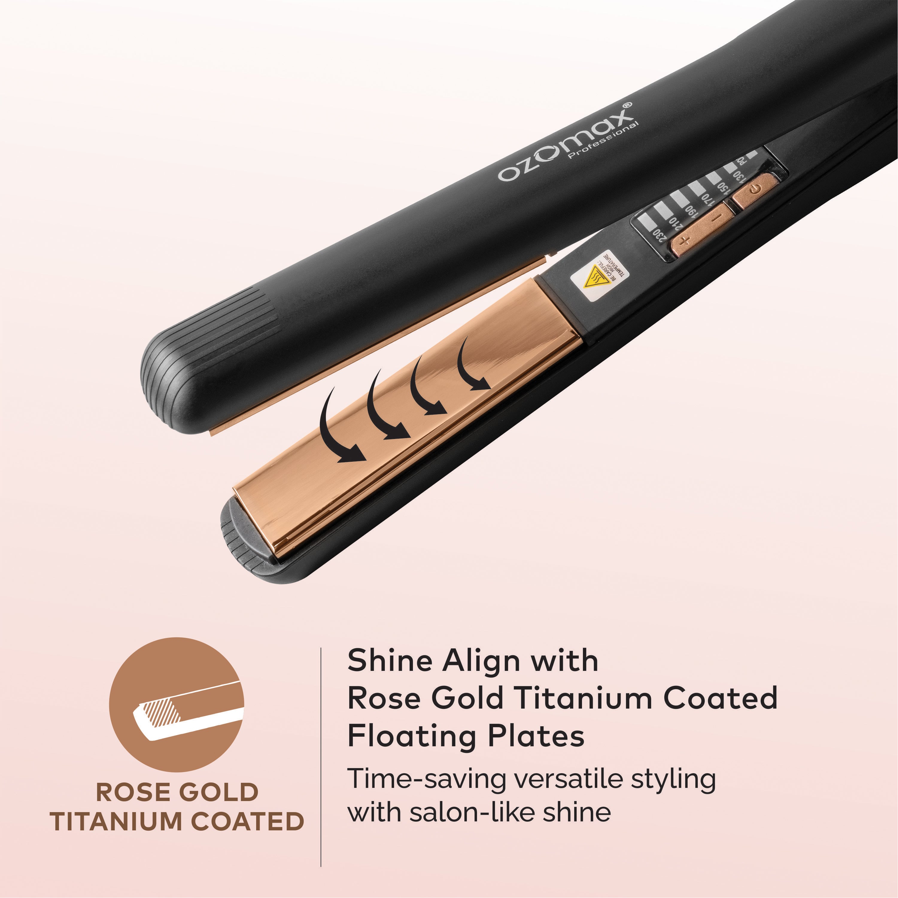 HAZEL PRO HAIR STRAIGHTENER – Ozomax