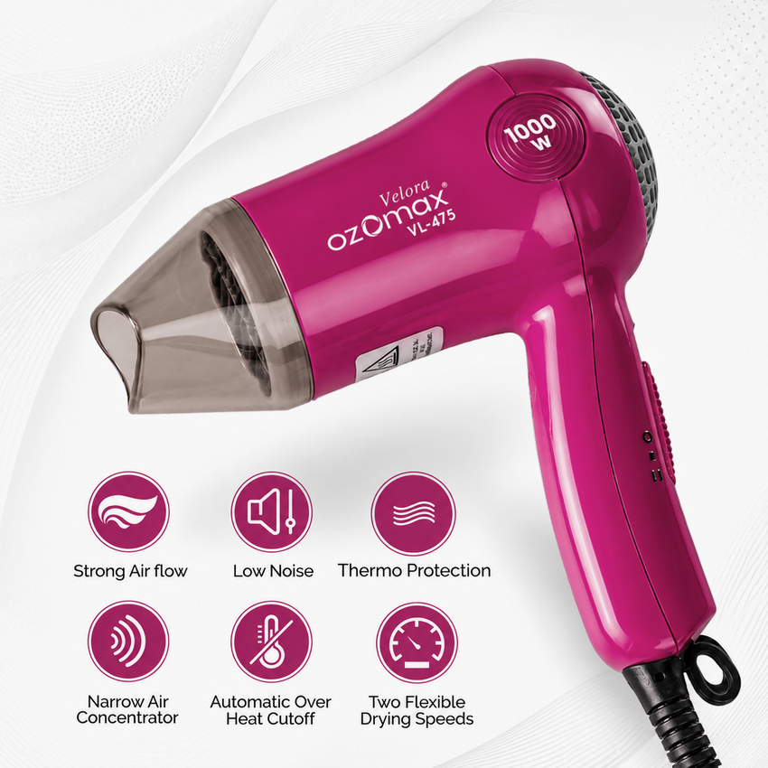 VELORA HAIR DRYER 1000 WATT